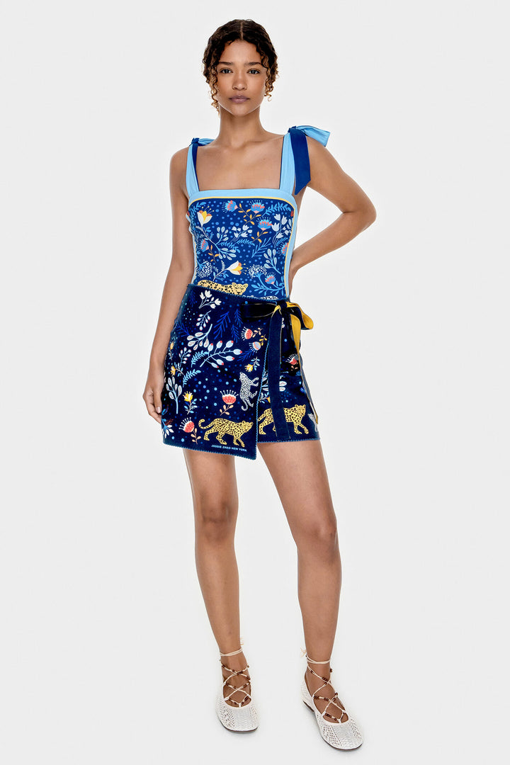 Swim Cover Up Skirt-Amazon Rainforest
