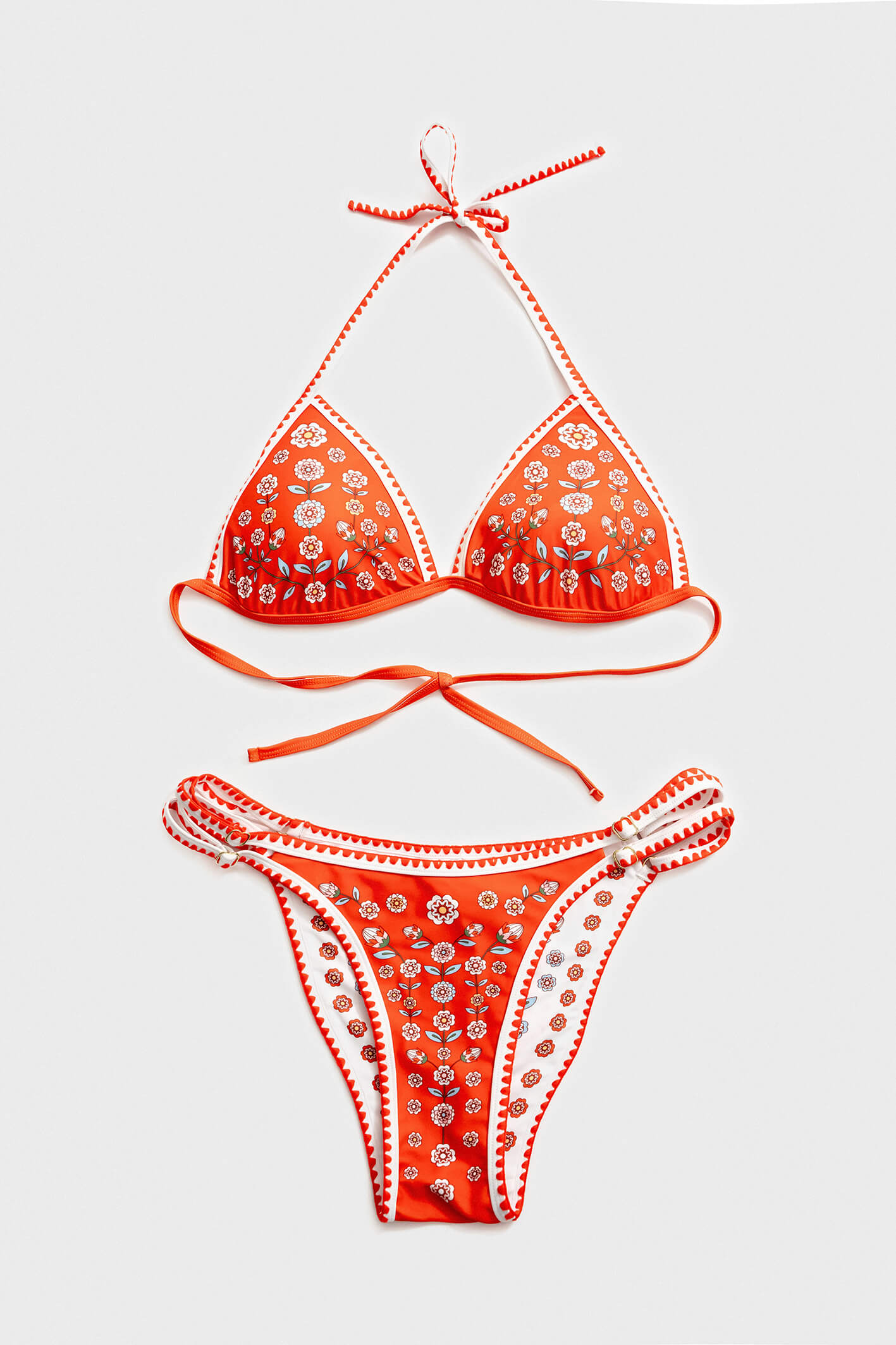 Red Garden Reversible Bikini Set