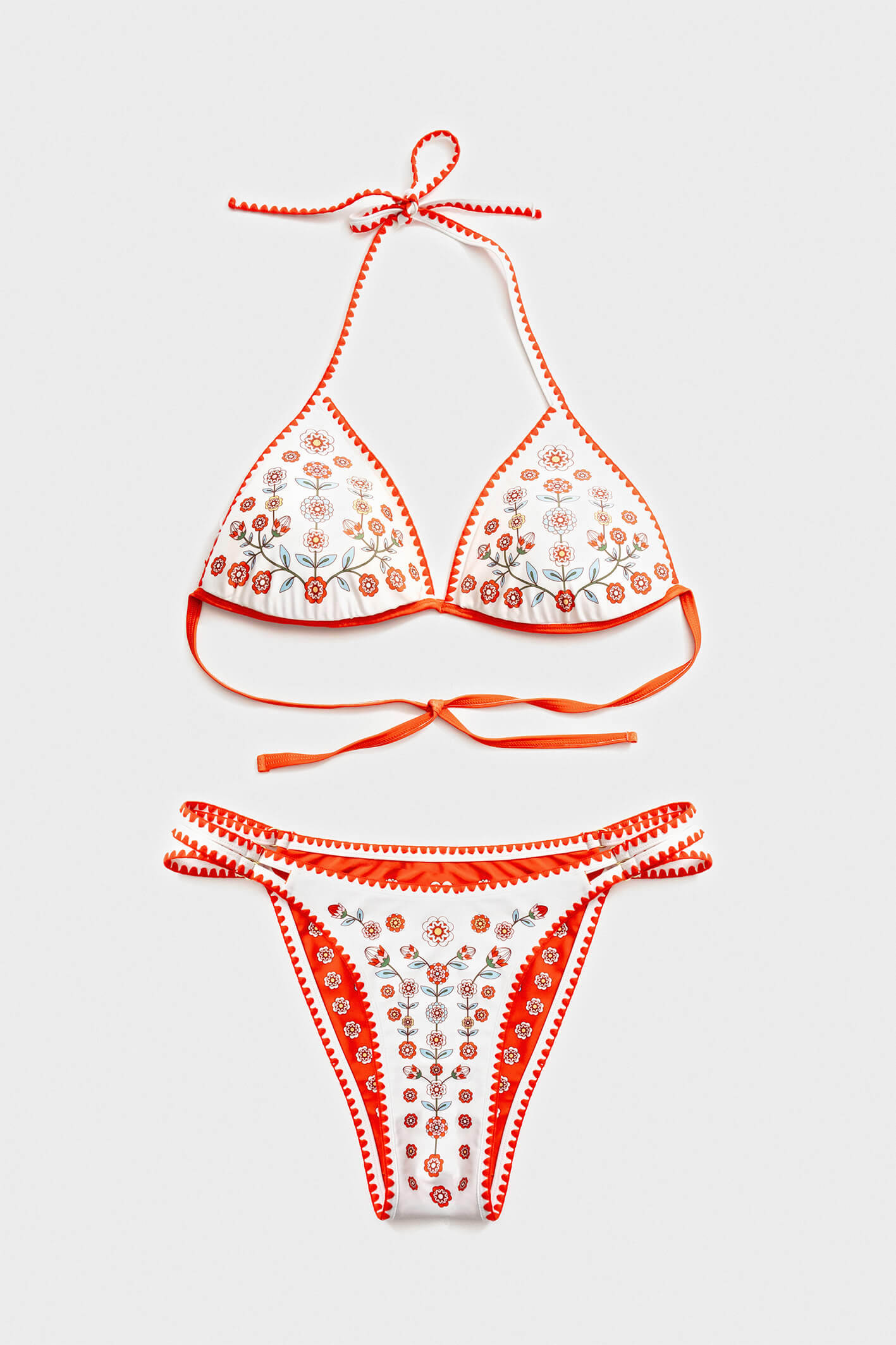 Red Garden Reversible Bikini Set