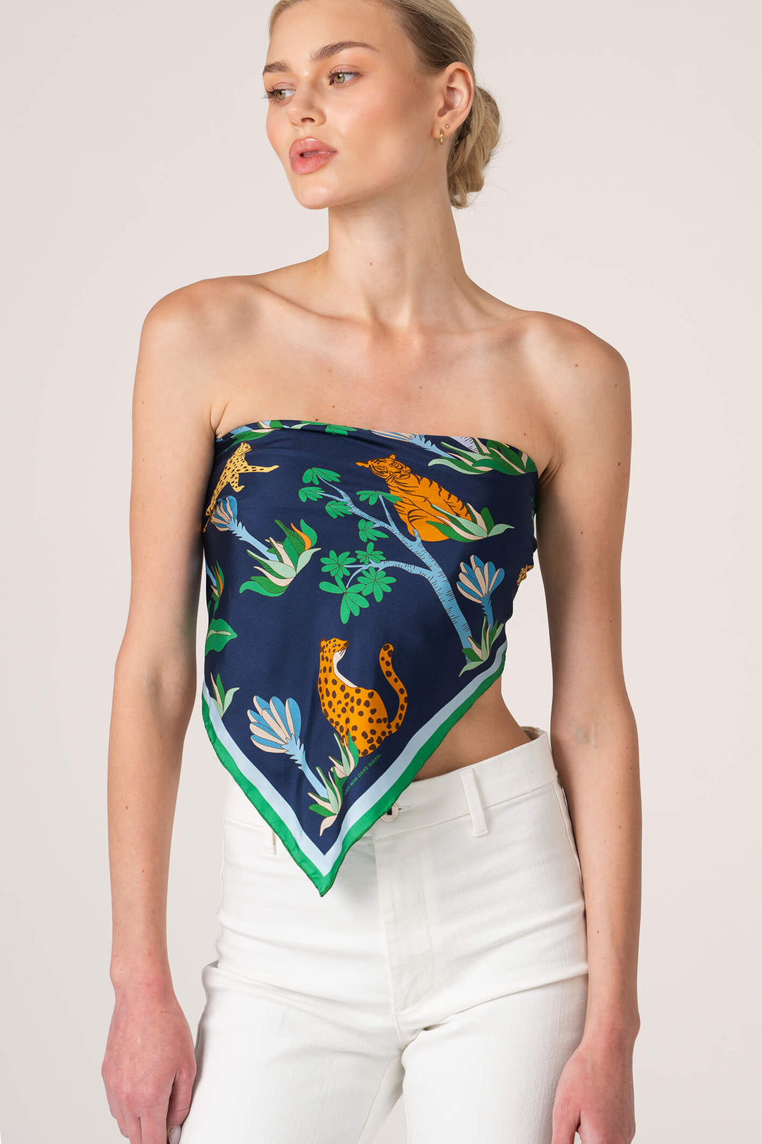 Jungle Carnival Double Sided Silk Scarf