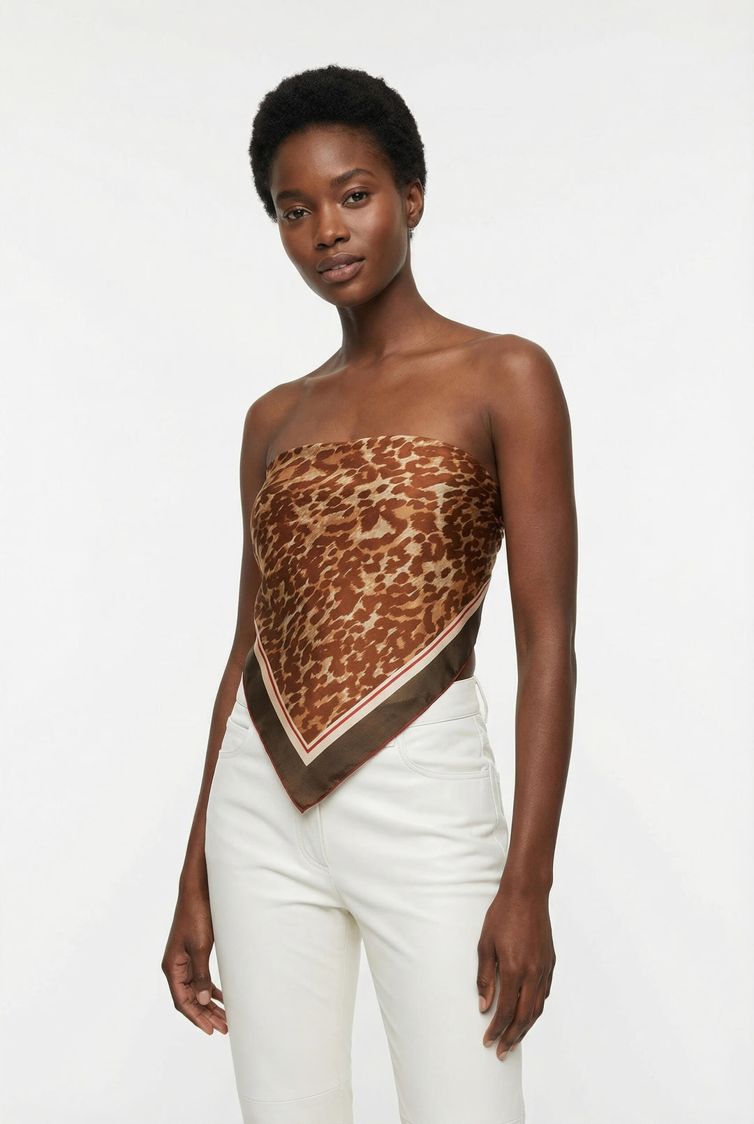 Leopard Allure Double Sided Silk Scarf