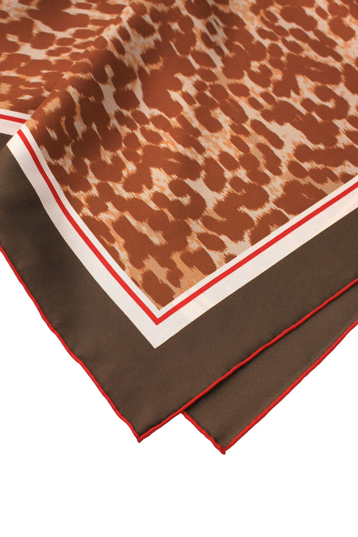 Leopard Allure Double Sided Silk Scarf