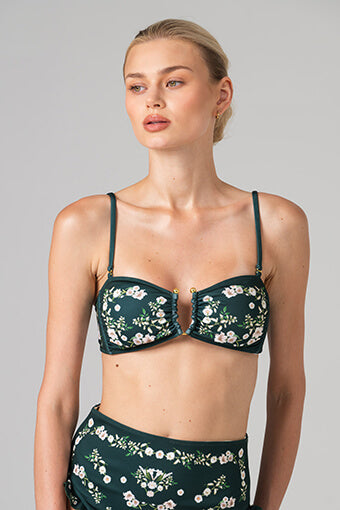 Lily Garden Reversible Square Bandeau Top