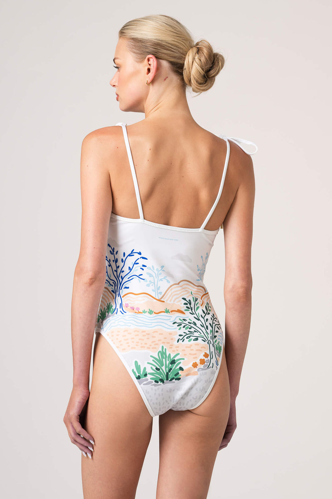Sunset Garden Reversible Cutout One Piece Swimsuit