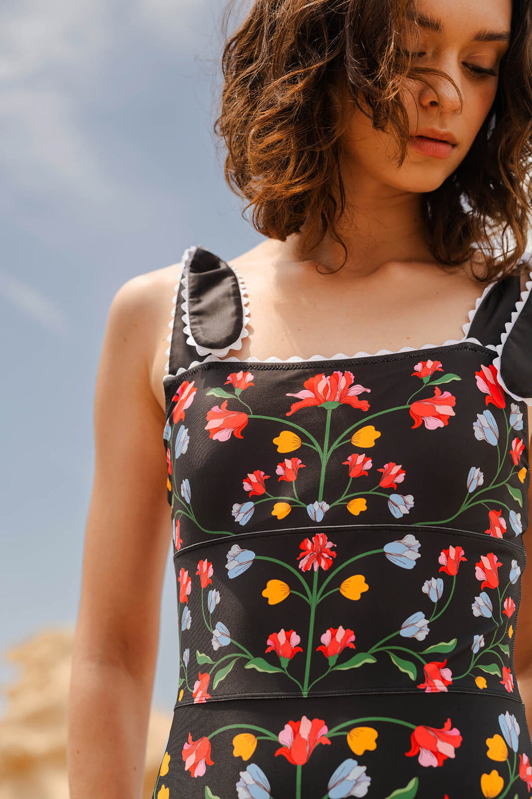 Day/Night Glow Reversible One-Piece Swimsuit