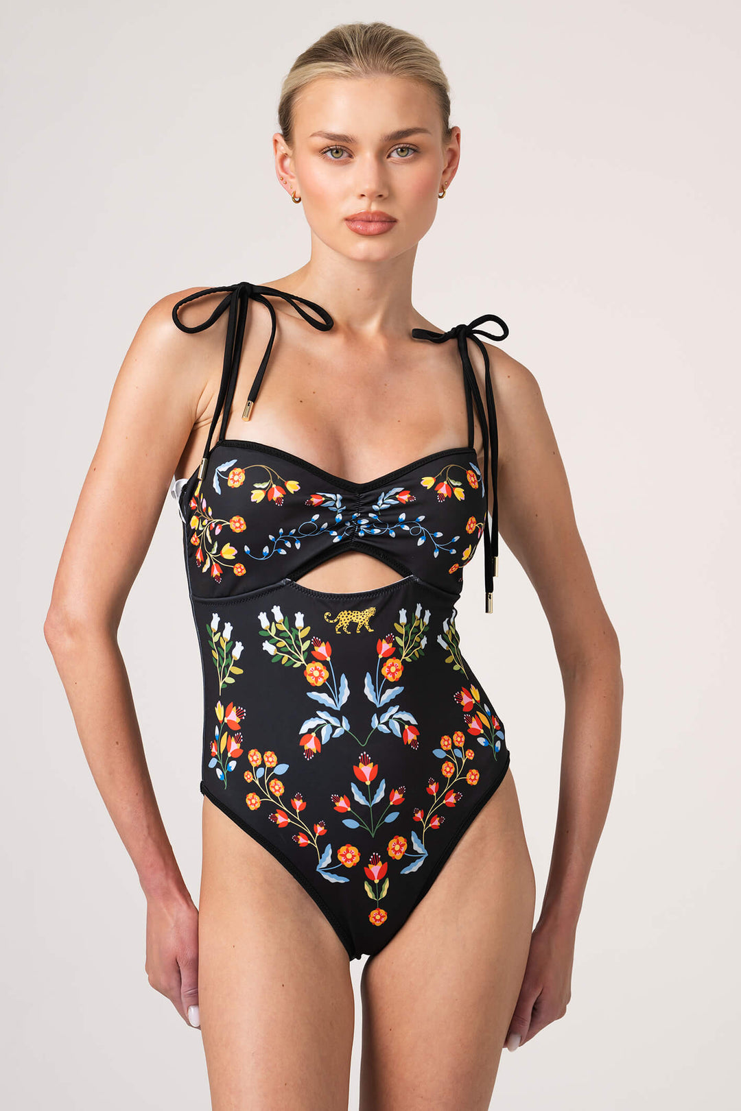 Night Imagination Reversible Cutout One Piece Swimsuit