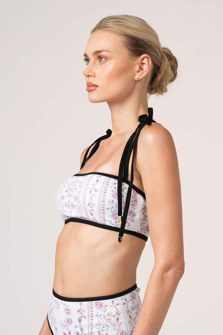 Starlit Bloom Reversible Bikini Top