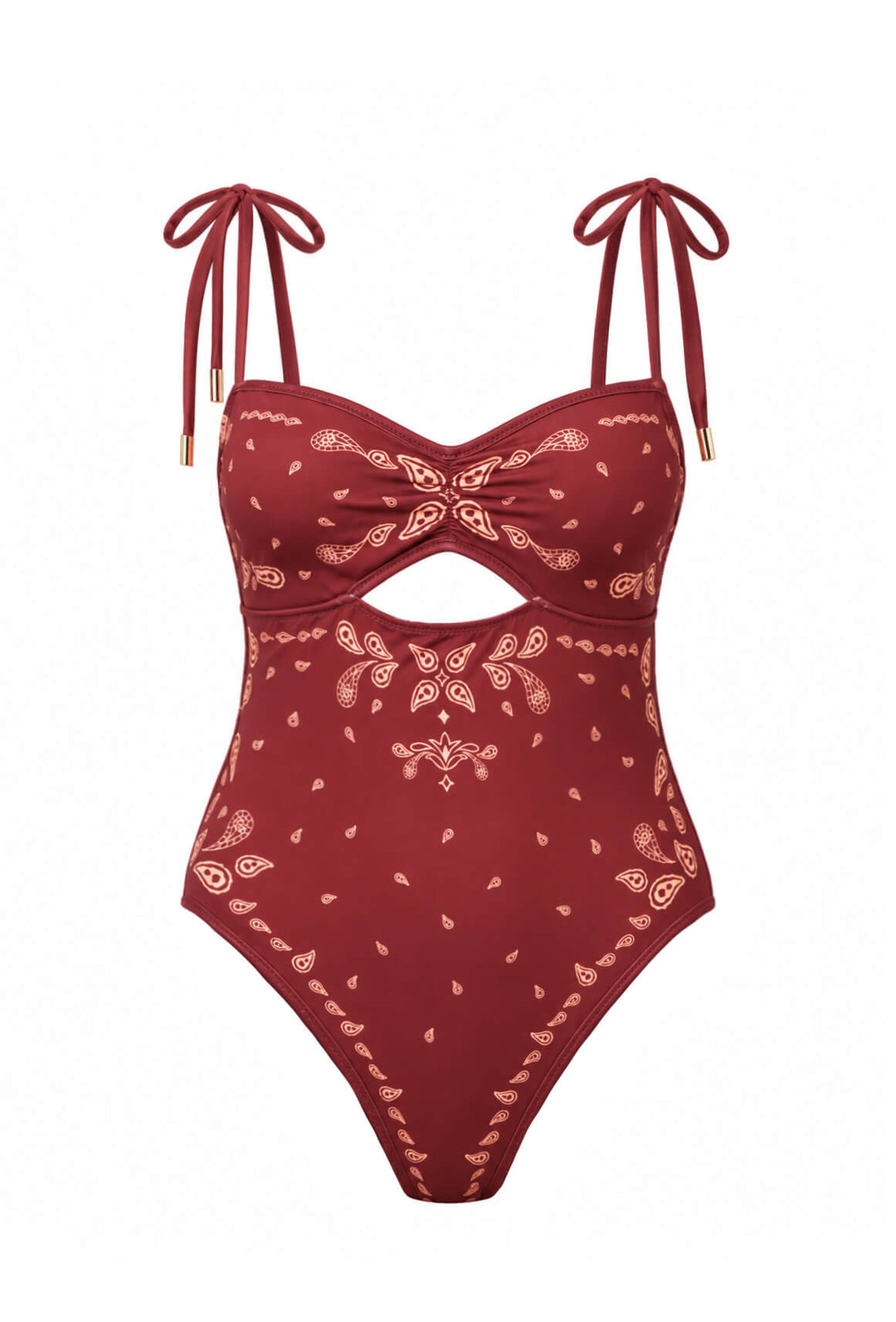 Terracotta Dream Reversible Cutout One Piece Swimsuit