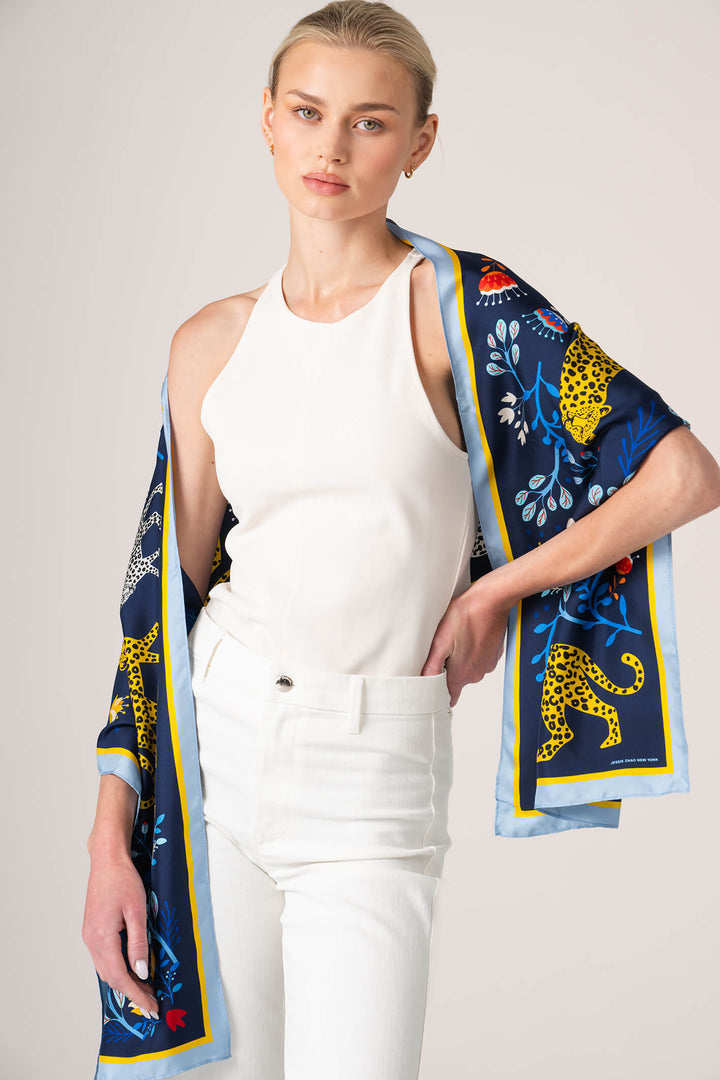 Amazon Rainforest Oblong Silk Scarf
