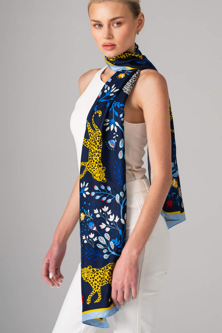 Amazon Rainforest Oblong Silk Scarf