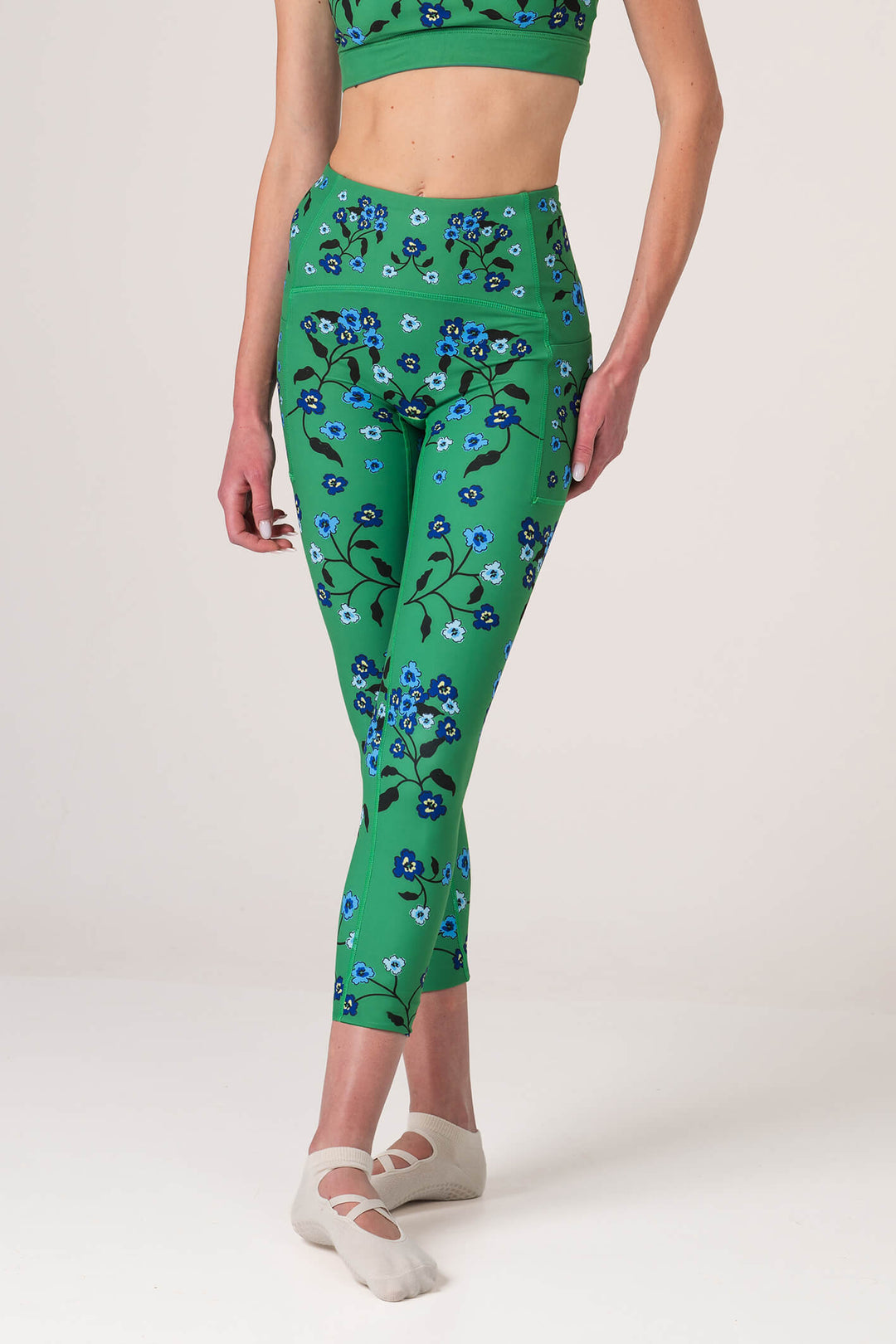 Emerald Echo High-Waisted 7/8 Legging