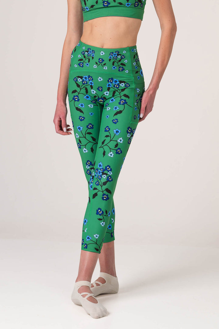 Emerald Echo High-Waisted 7/8 Legging