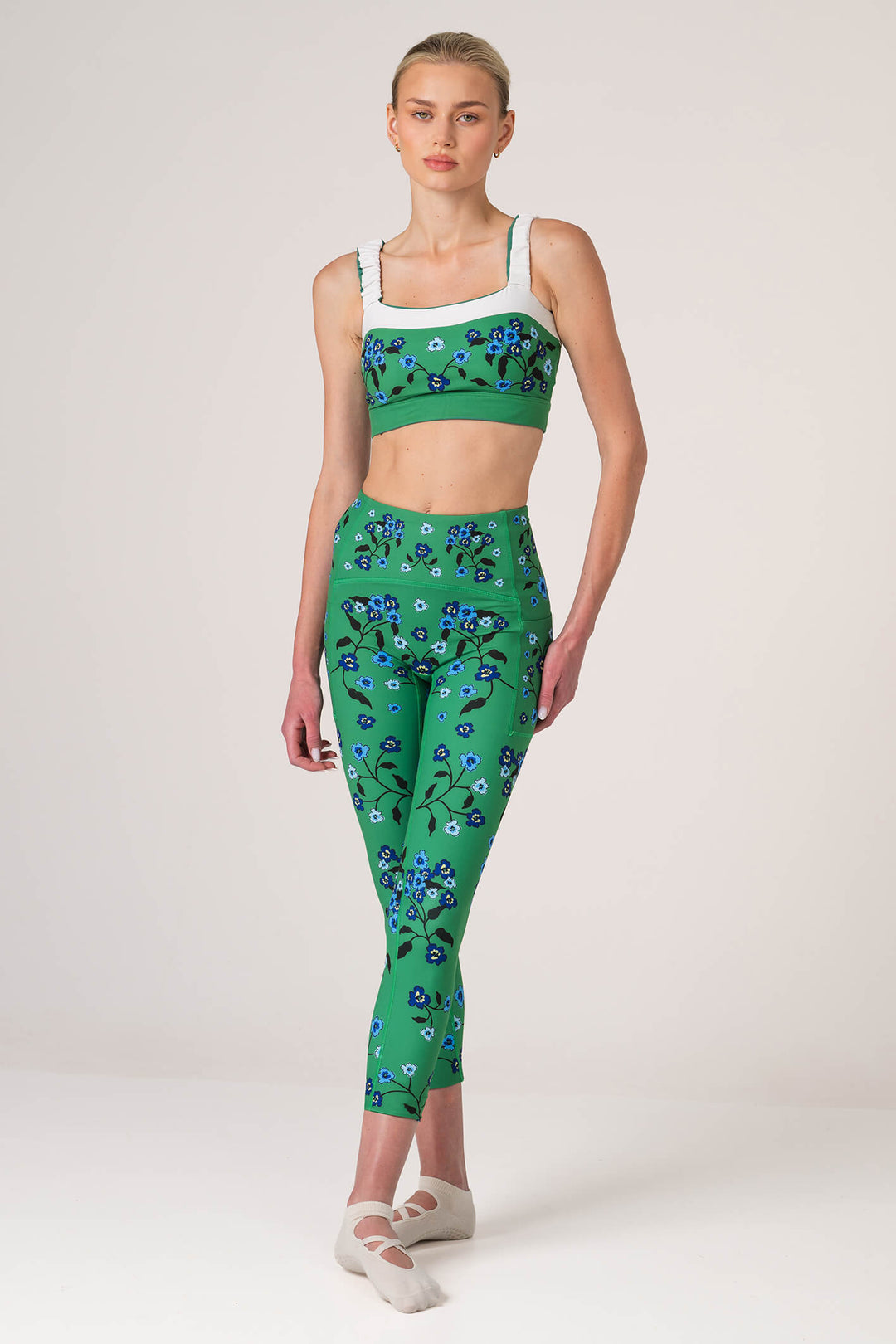 Emerald Echo High-Waisted 7/8 Legging