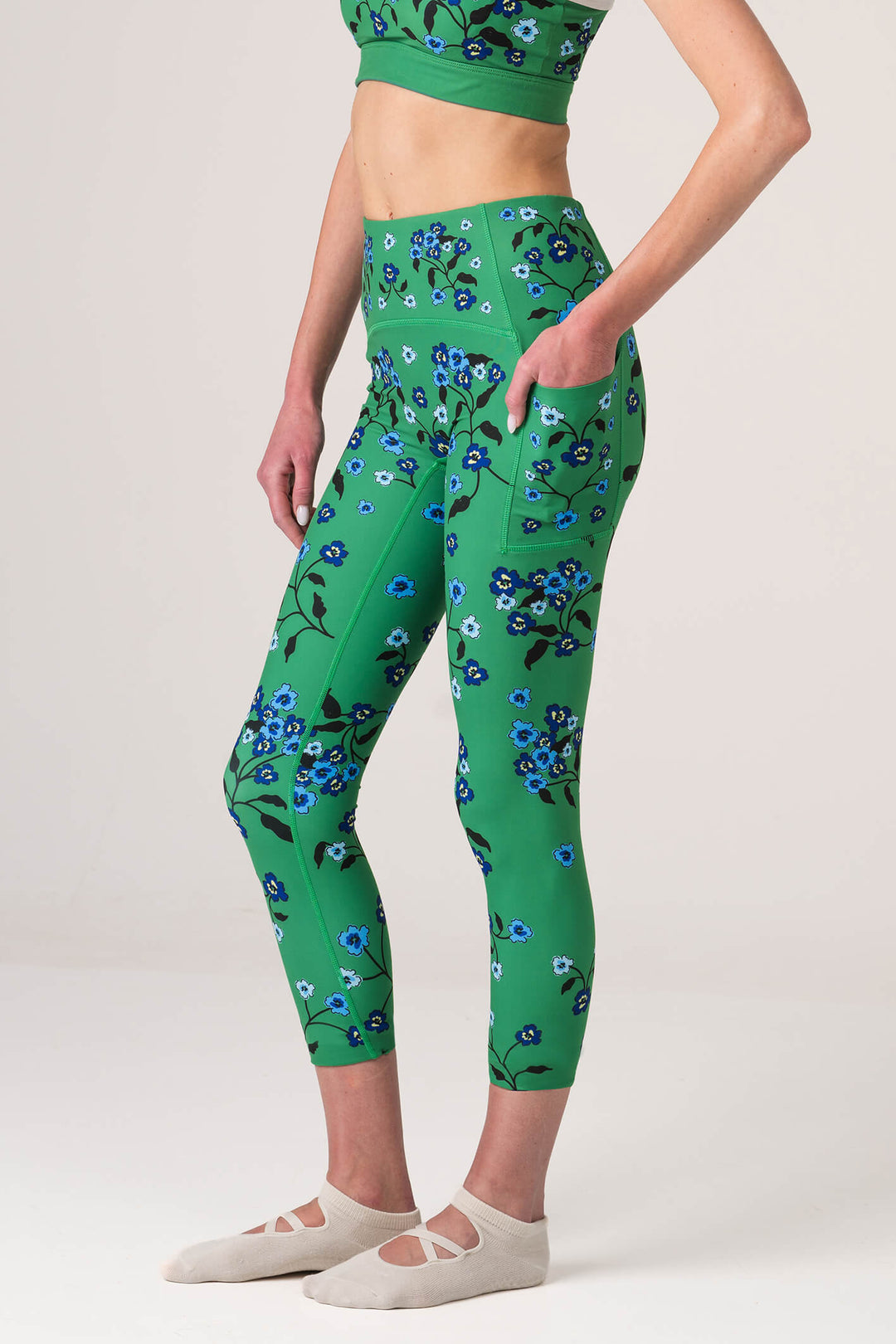 Emerald Echo High-Waisted 7/8 Legging