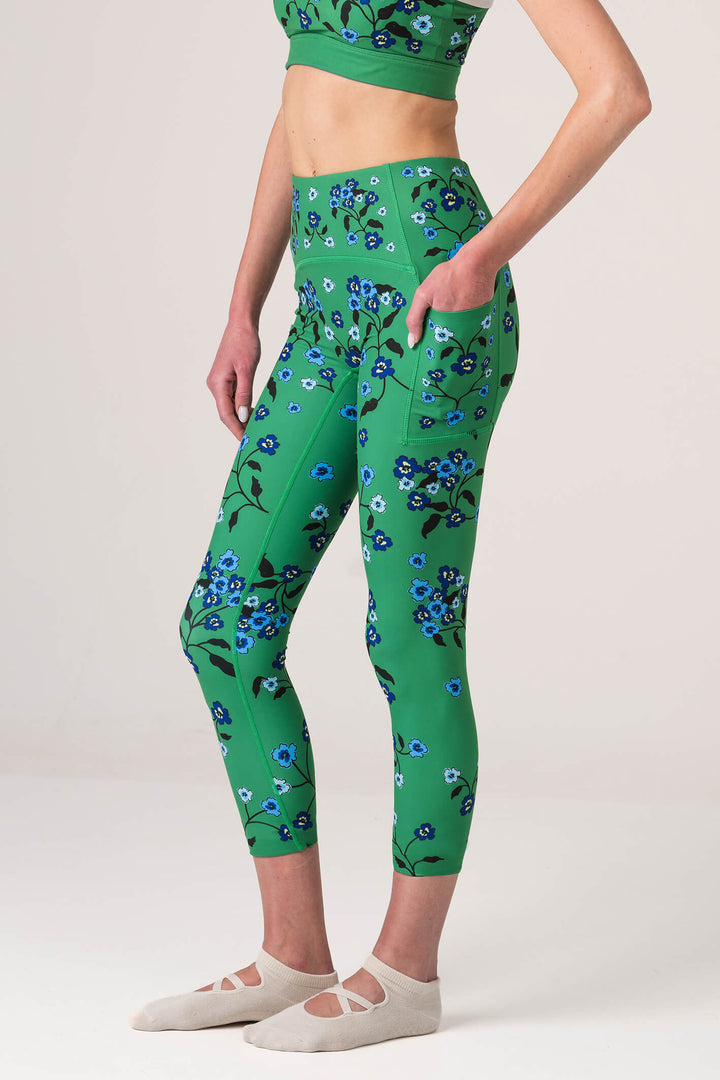 Emerald Echo High-Waisted 7/8 Legging
