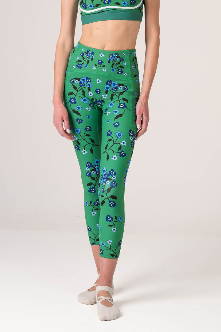 Emerald Echo High-Waisted 7/8 Legging
