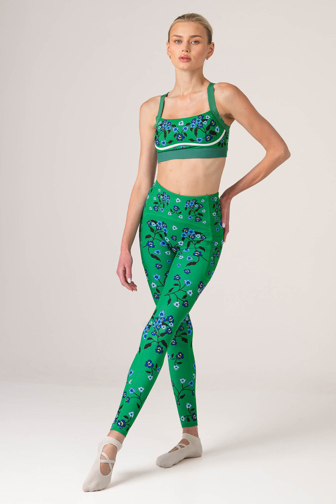 Emerald Echo High-Waisted Legging