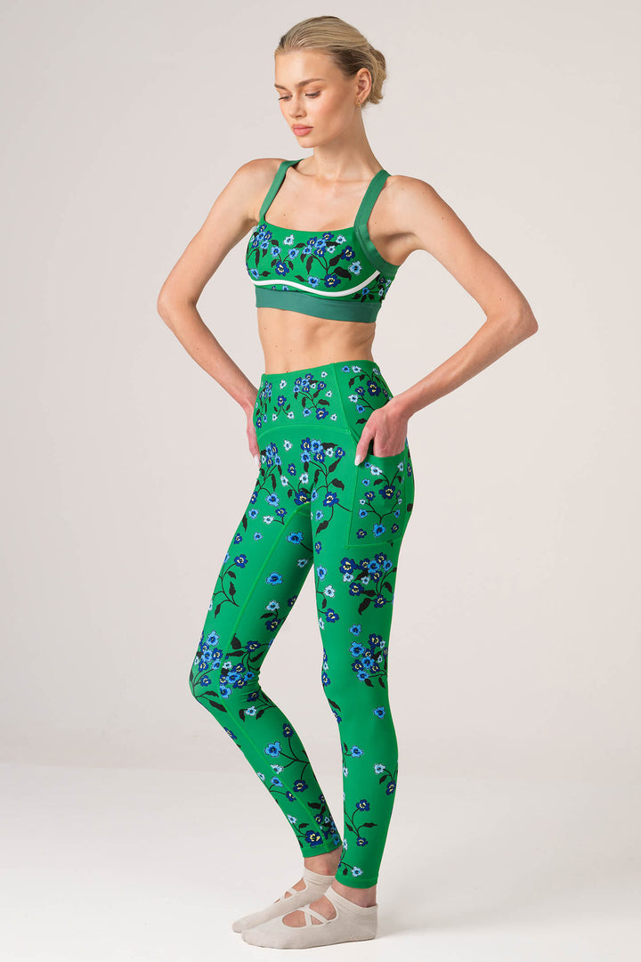 Emerald Echo High-Waisted Legging