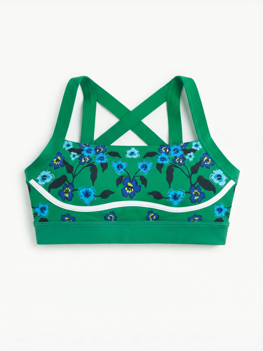 Emerald Echo Reversible Racerback Sports Bra