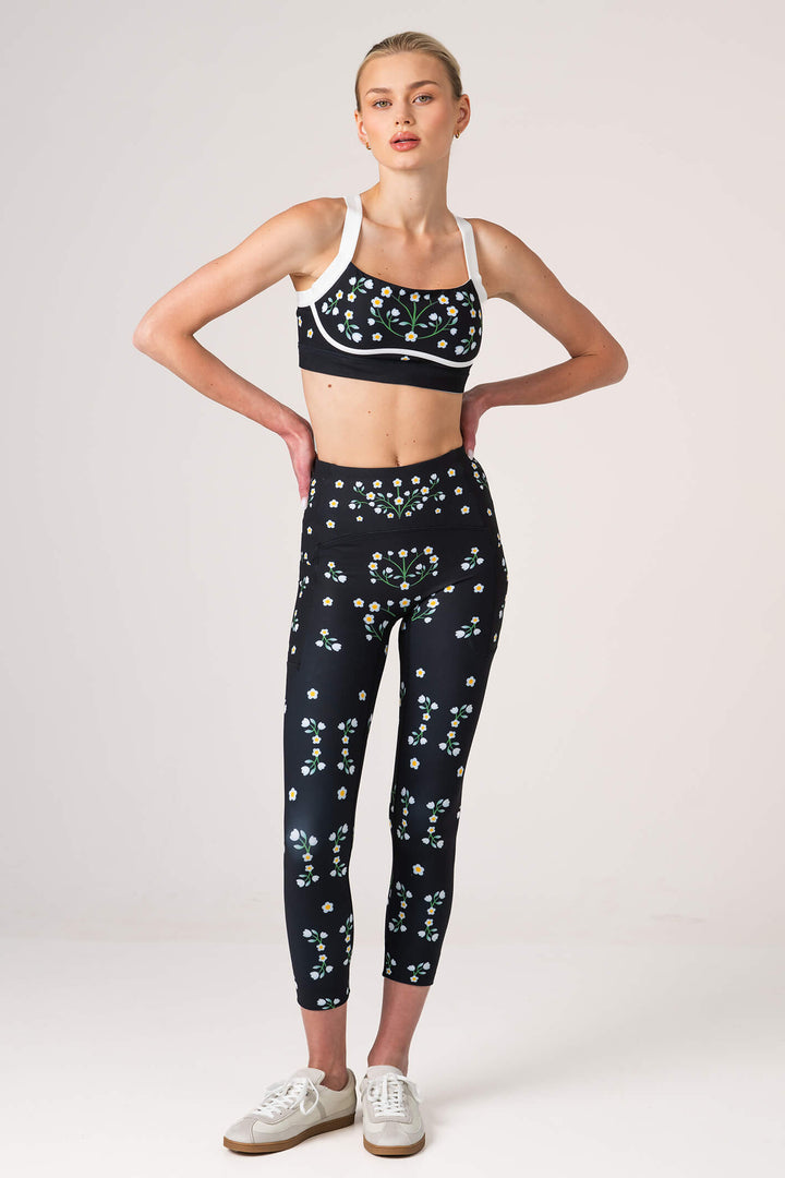 Night Garden High-Waisted 7/8 Legging