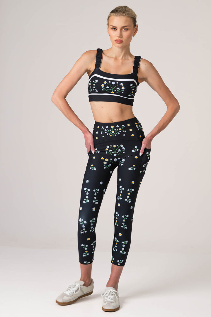 Night Garden High-Waisted 7/8 Legging