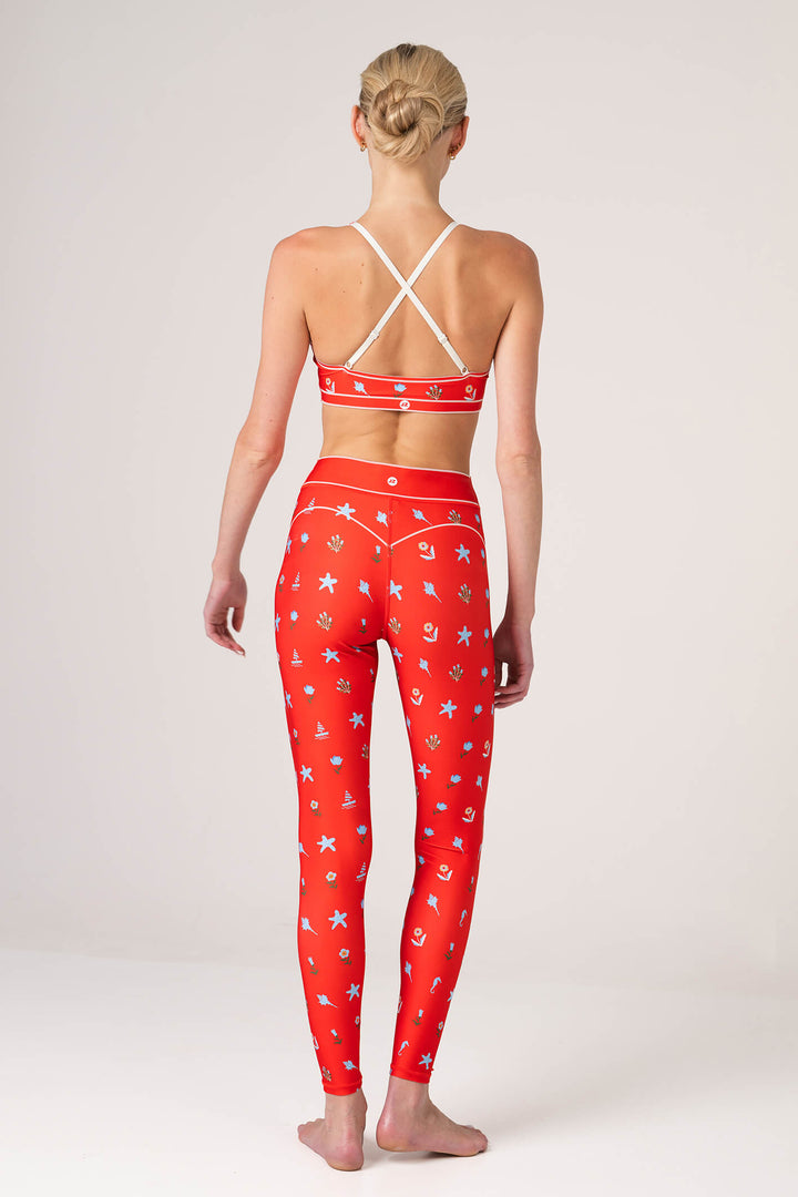 Red Tides Sports Bra