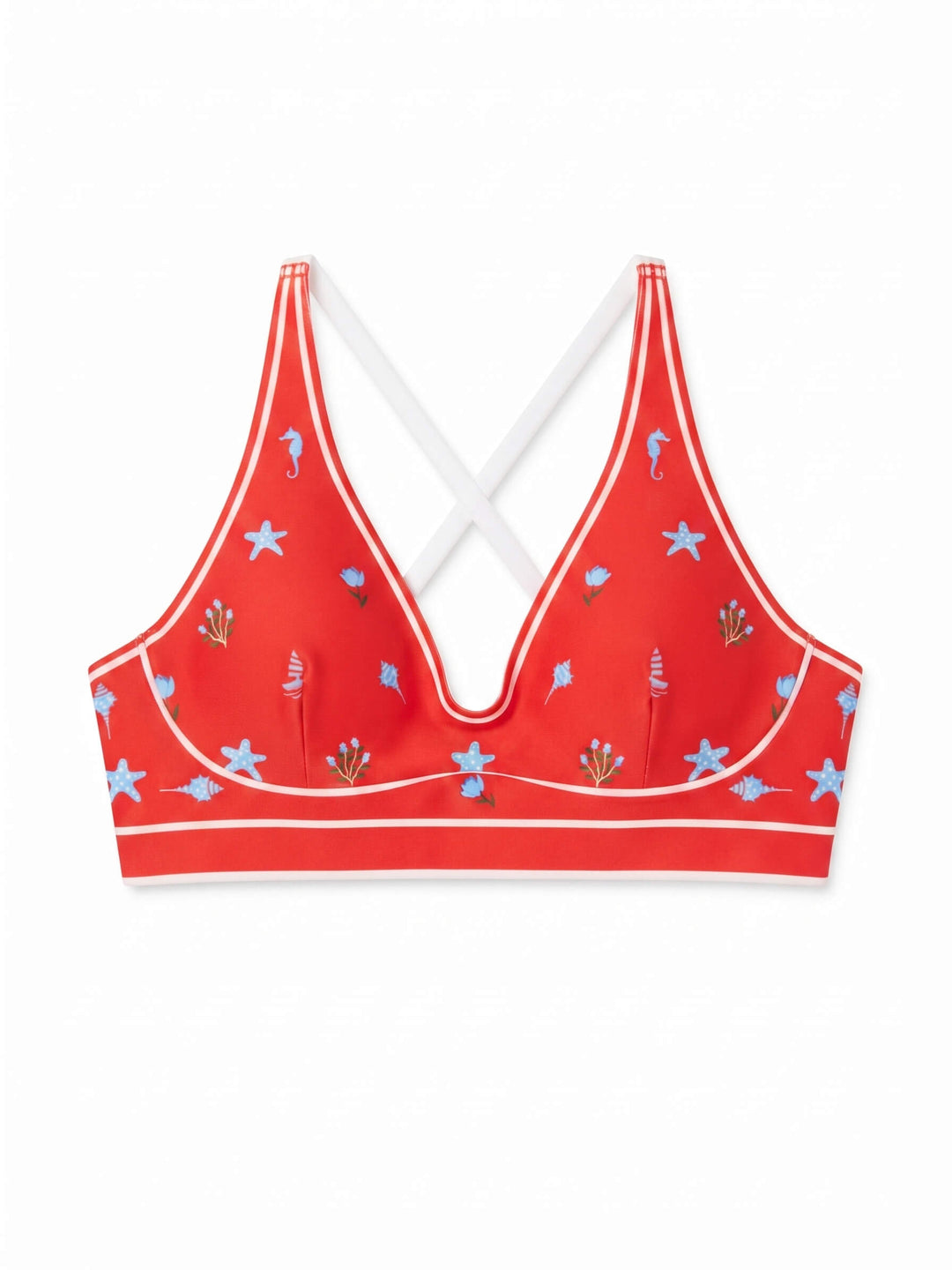 Red Tides Sports Bra
