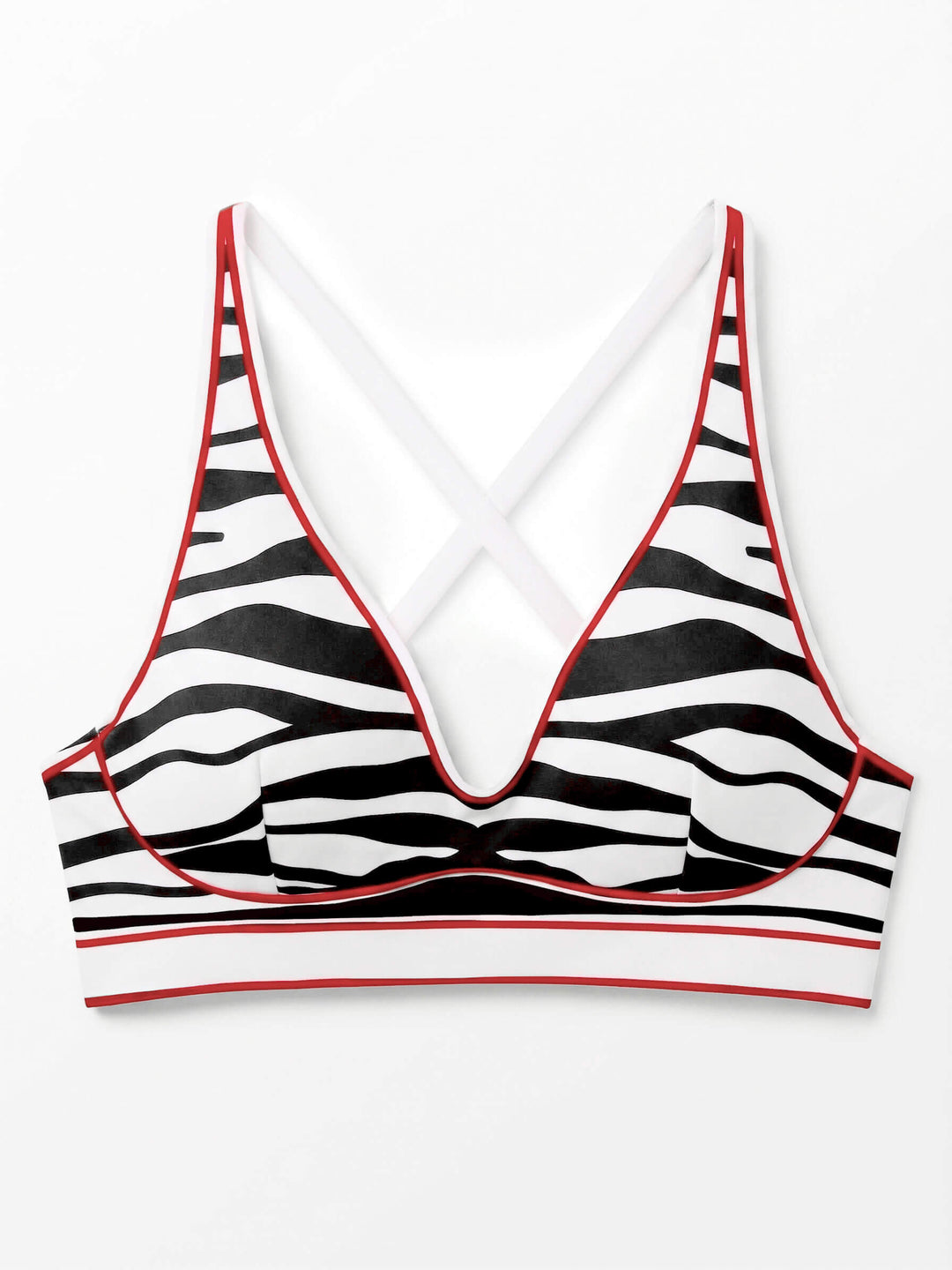 Zebra Stripe Sports Bra