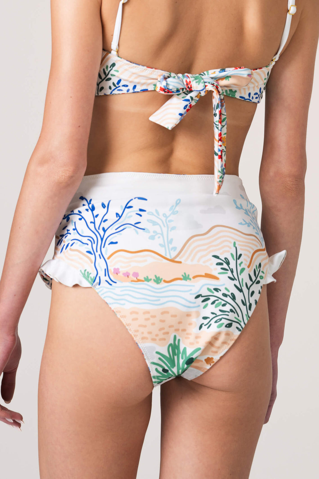 Sunset Garden Reversible Bikini Bottom