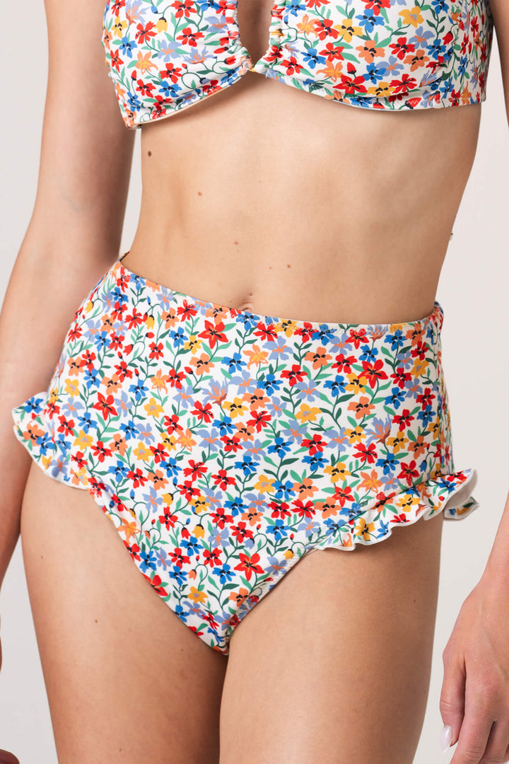 Sunset Garden Reversible Bikini Bottom