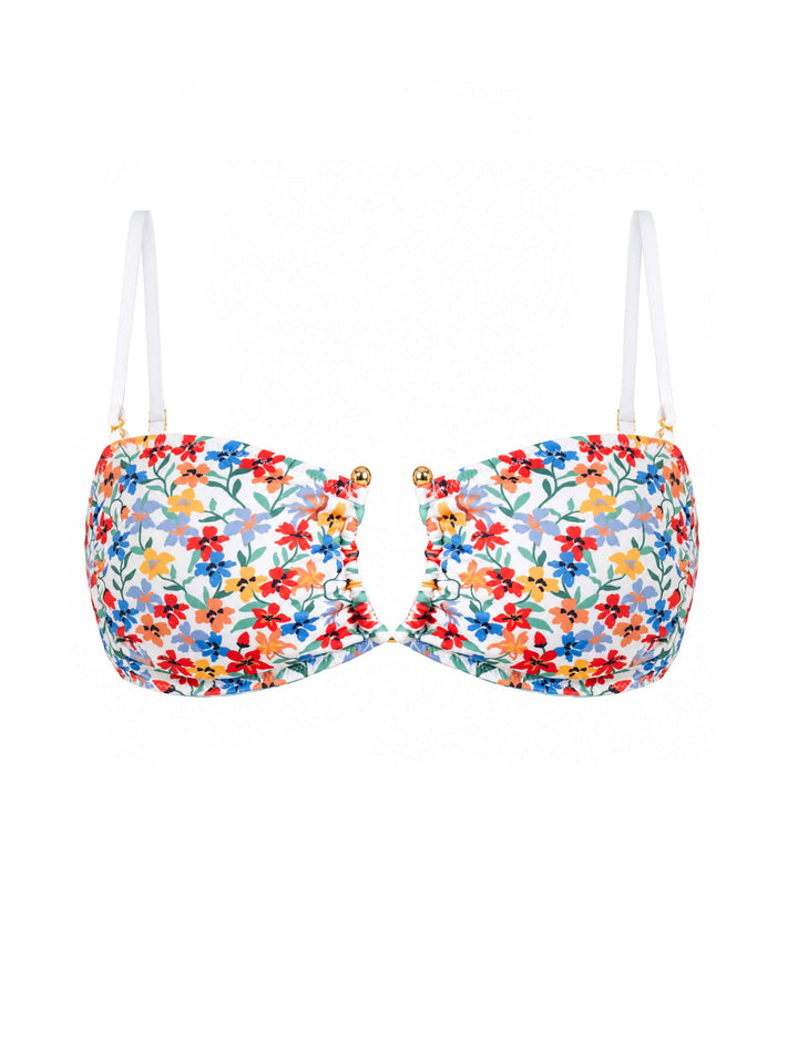 Sunset Garden Reversible Square Bandeau Top