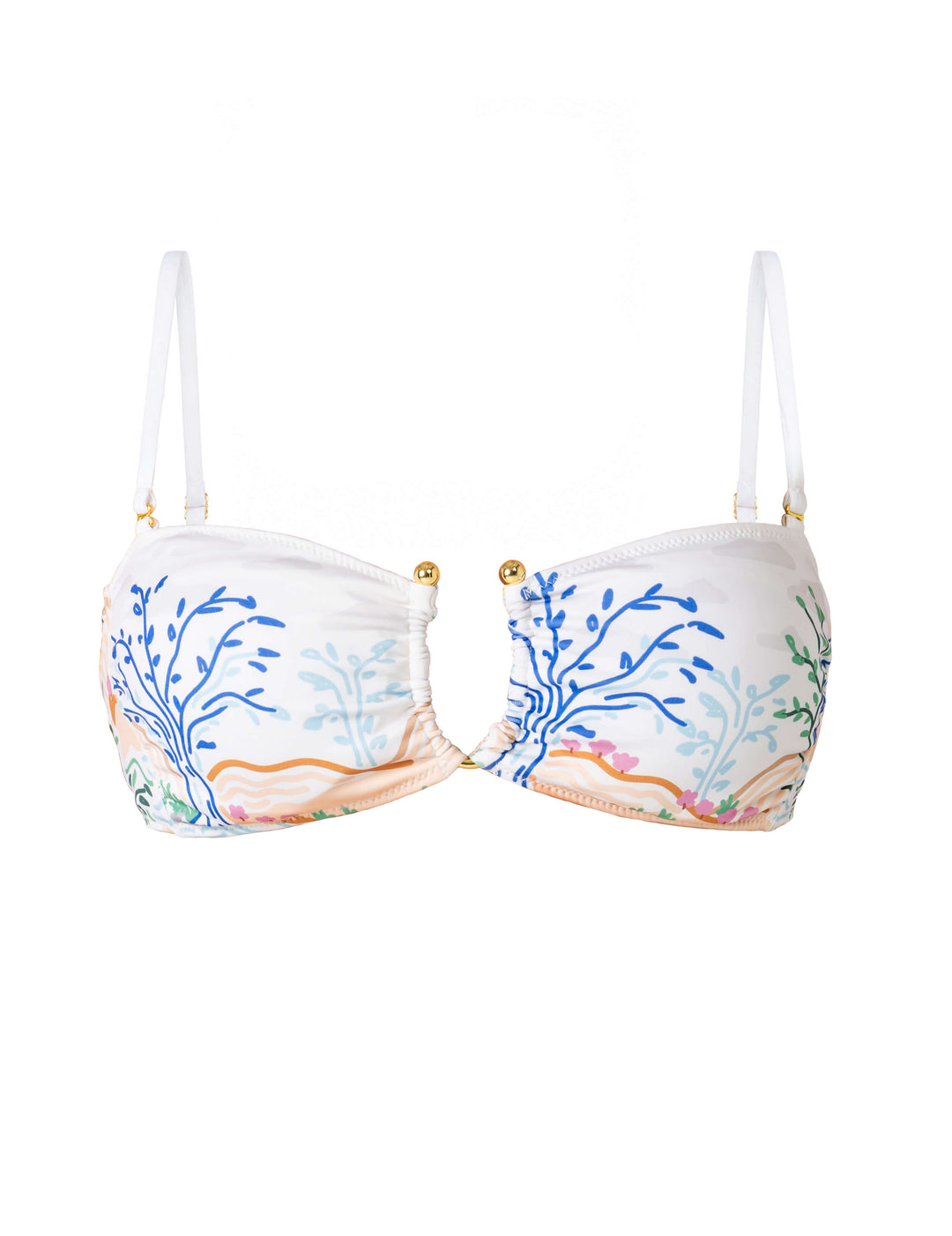 Sunset Garden Reversible Square Bandeau Top