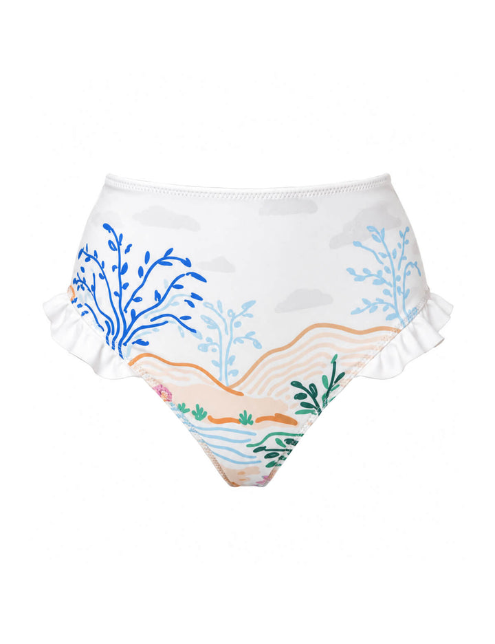 Sunset Garden Reversible Bikini Bottom