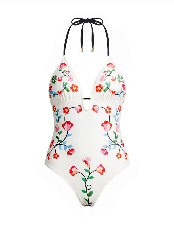 Noir Bloom Reversible One Piece Swimsuit