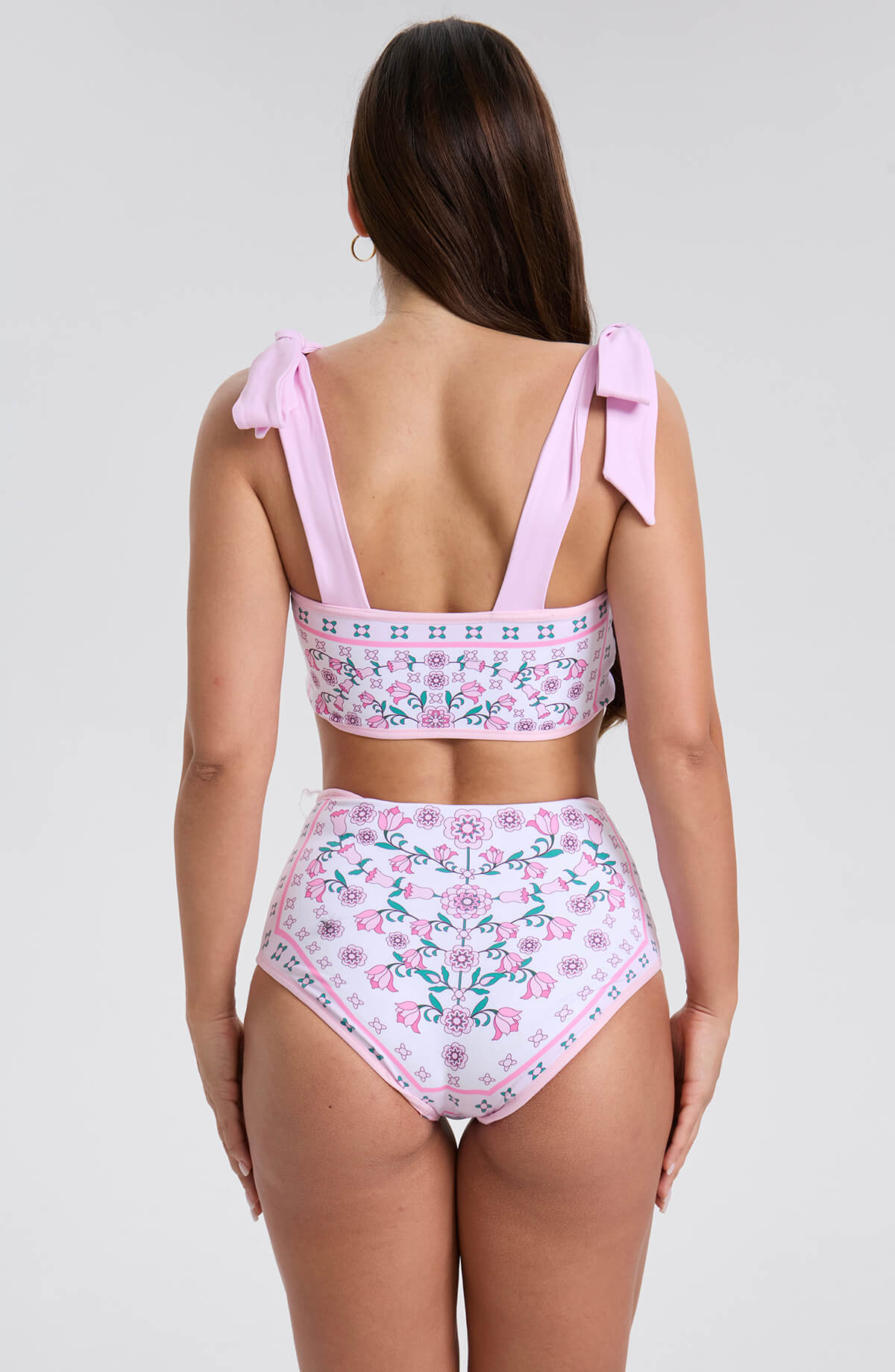 Pink Blossom Reversible Two-Piece Swimsuit