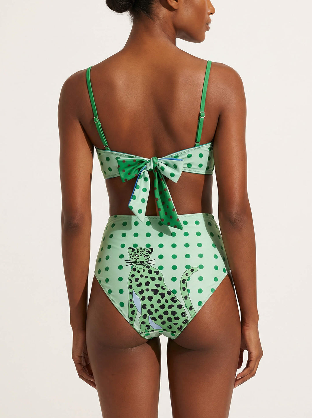 Polka Bloom Reversible Bandeau Top