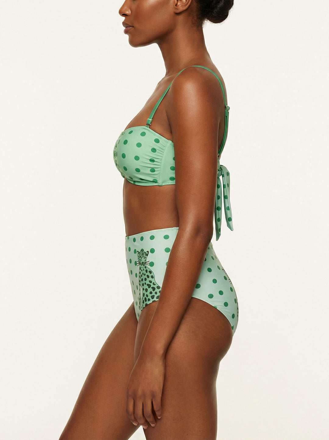 Polka Bloom Reversible Bandeau Top