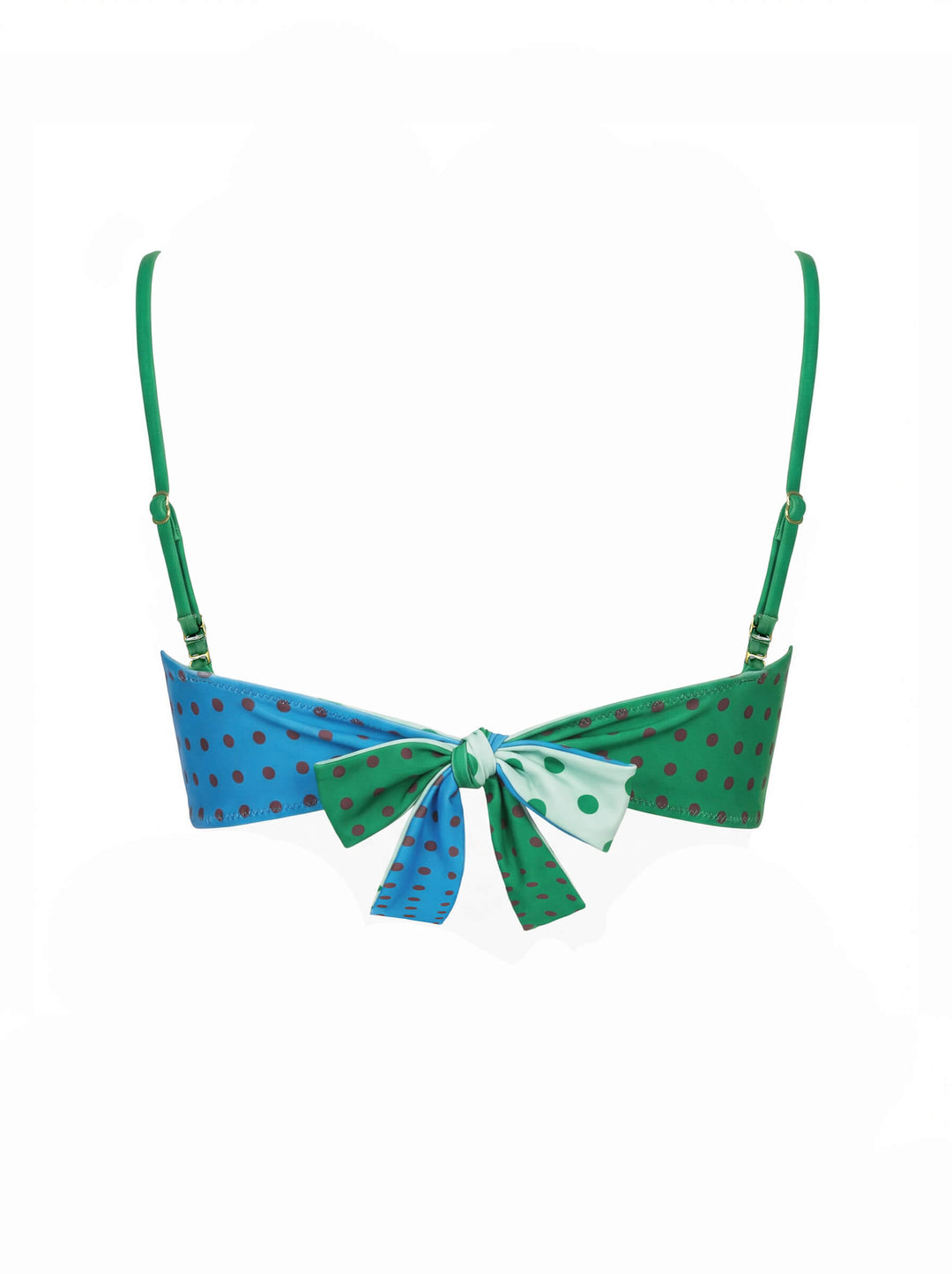 Polka Bloom Reversible Bandeau Top