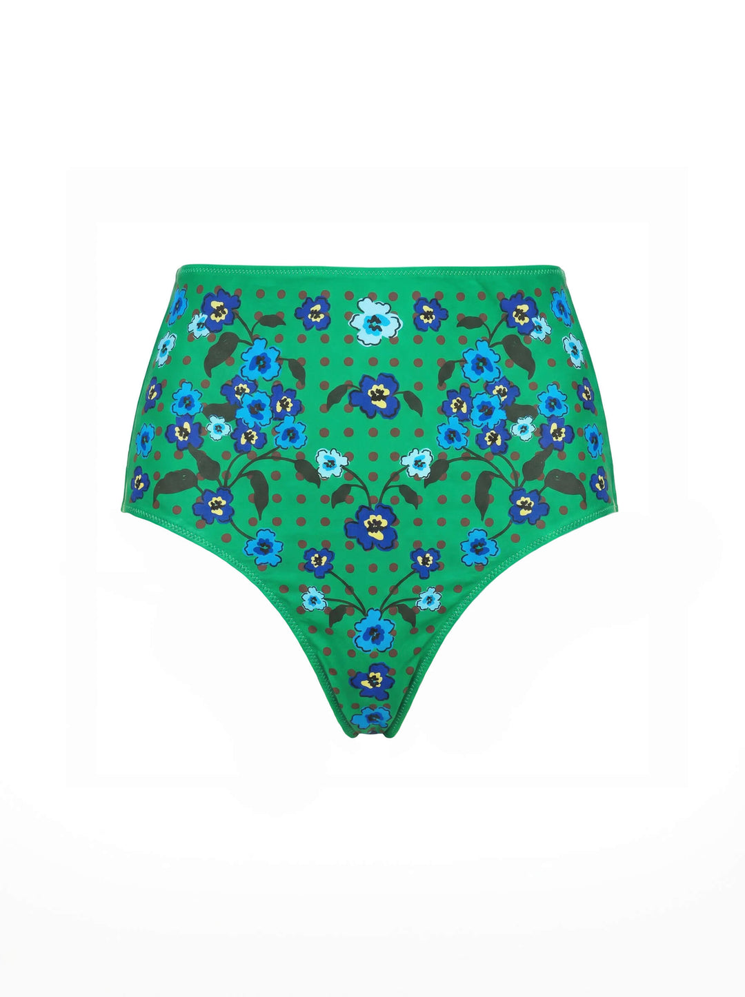 Polka Bloom Reversible Bikini Bottom