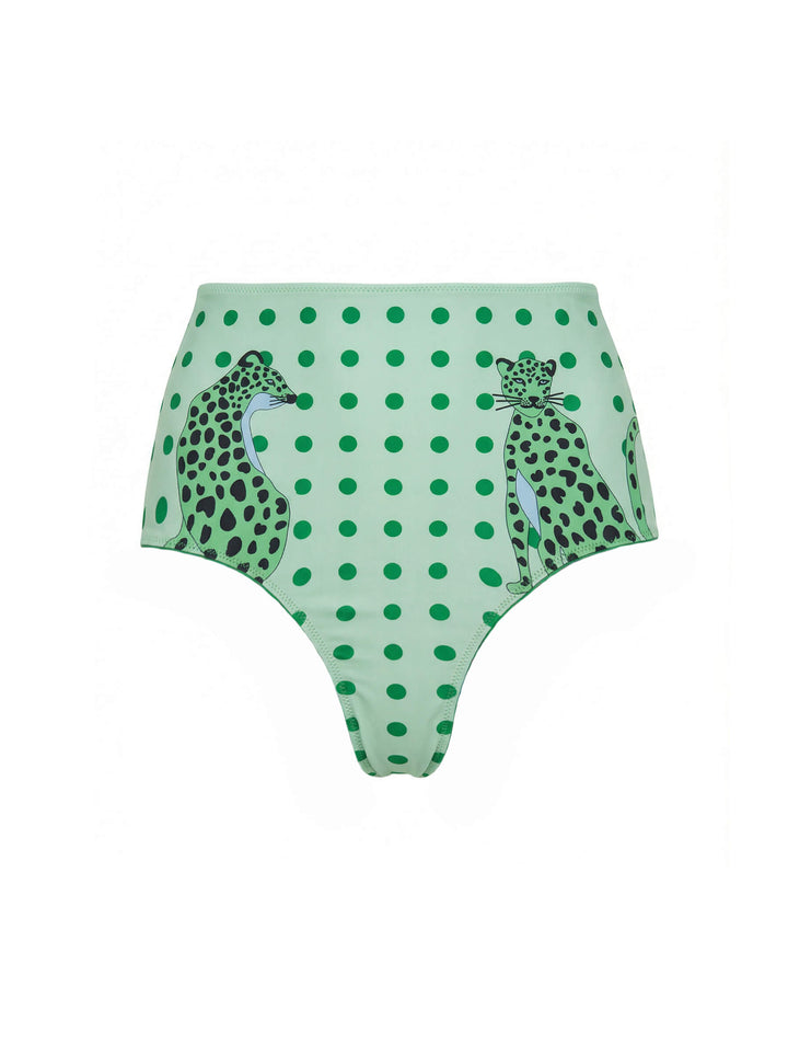 Polka Bloom Reversible Bikini Bottom