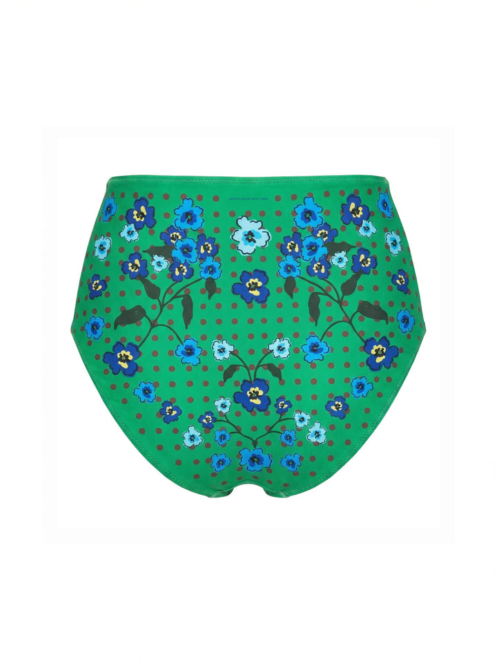 Polka Bloom Reversible Bikini Bottom