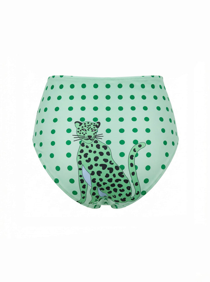 Polka Bloom Reversible Bikini Bottom