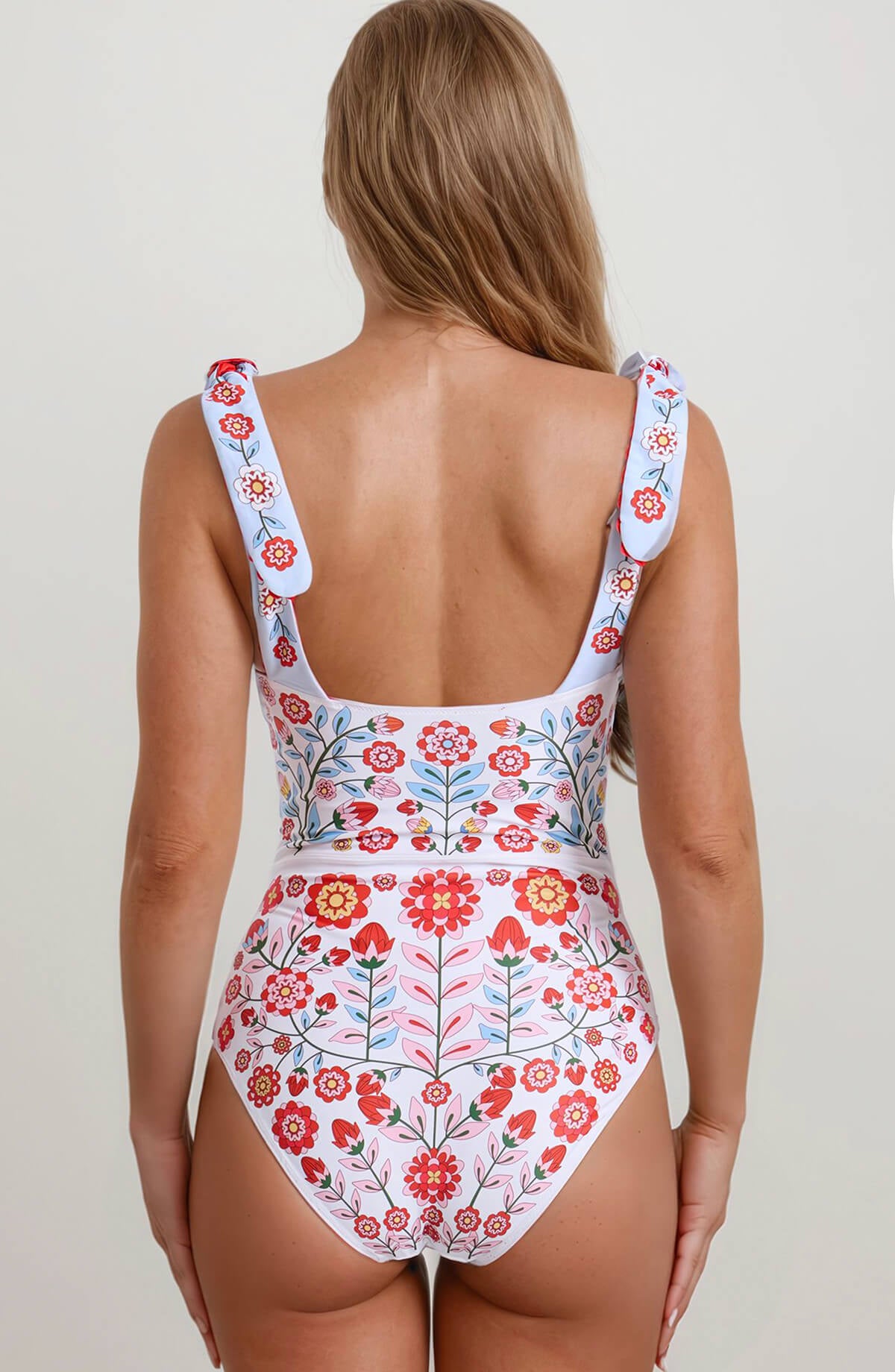 く日はお得♪ Red Garden Reversible One-Piece Swimsuit ワンピース