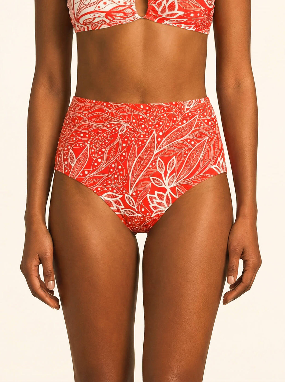 Scarlet Bloom Reversible Bikini Bottom