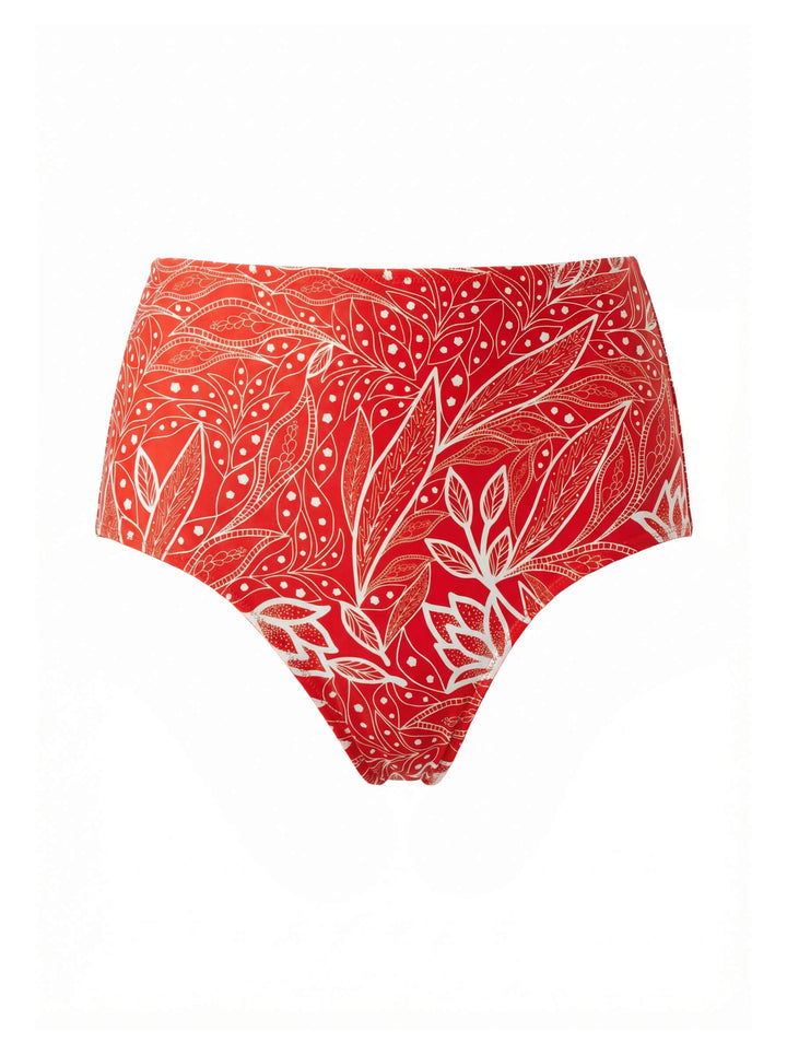Scarlet Bloom Reversible Bikini Bottom