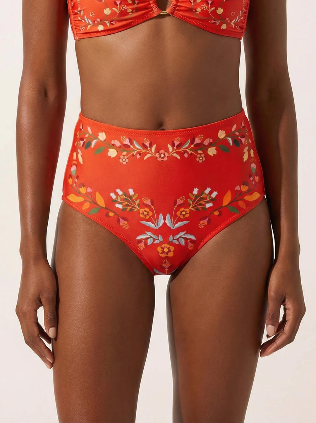Scarlet Bloom Reversible Bikini Bottom