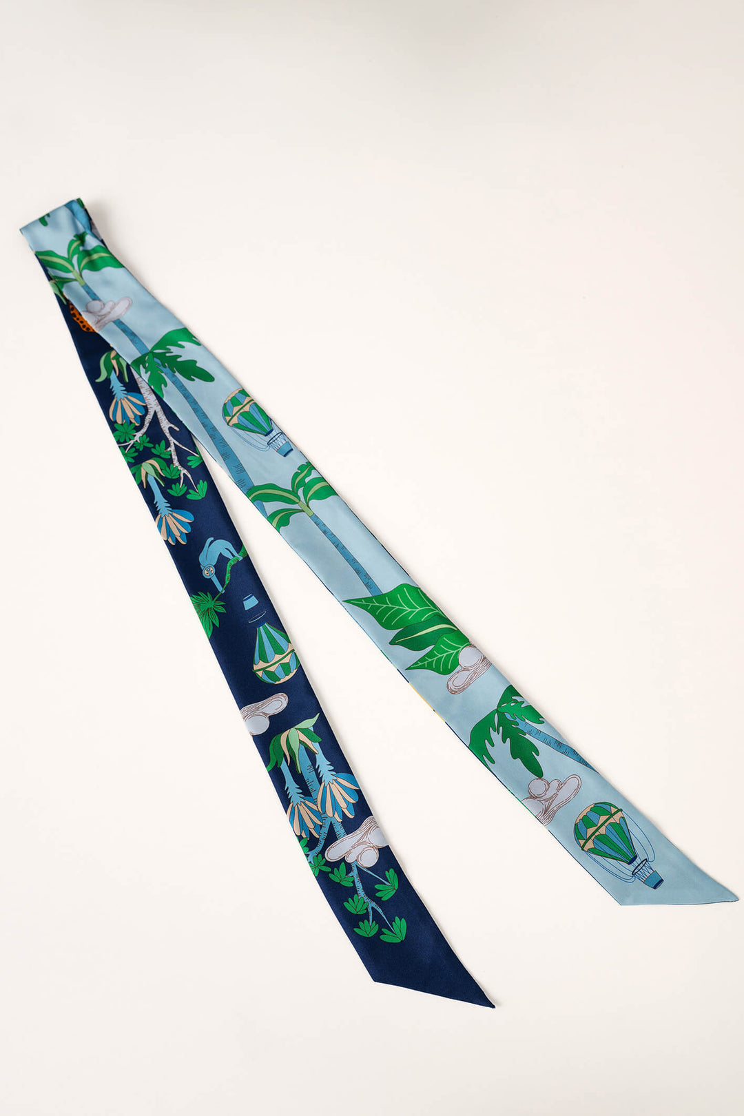 Silk Skinny Scarf Jungle Carnival