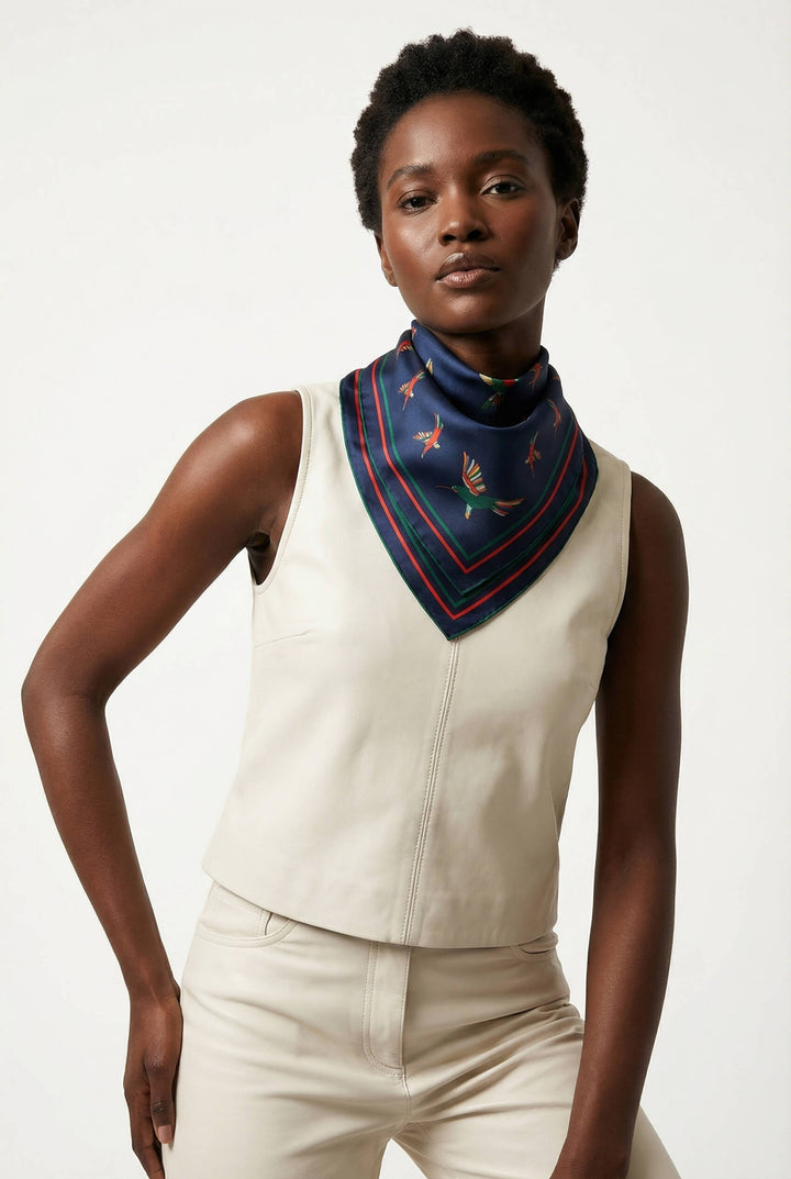 Sky Parade Double Sided Silk Scarf