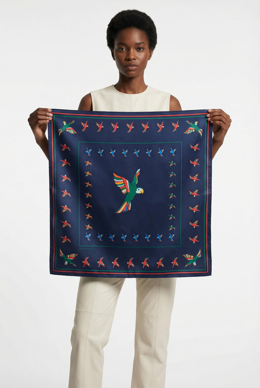 Sky Parade Double Sided Silk Scarf