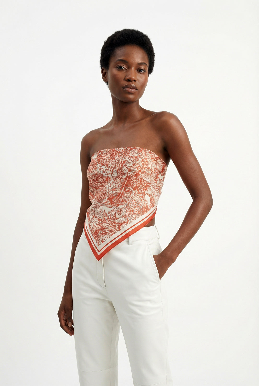 Terracotta Dream Double Sided Silk Scarf